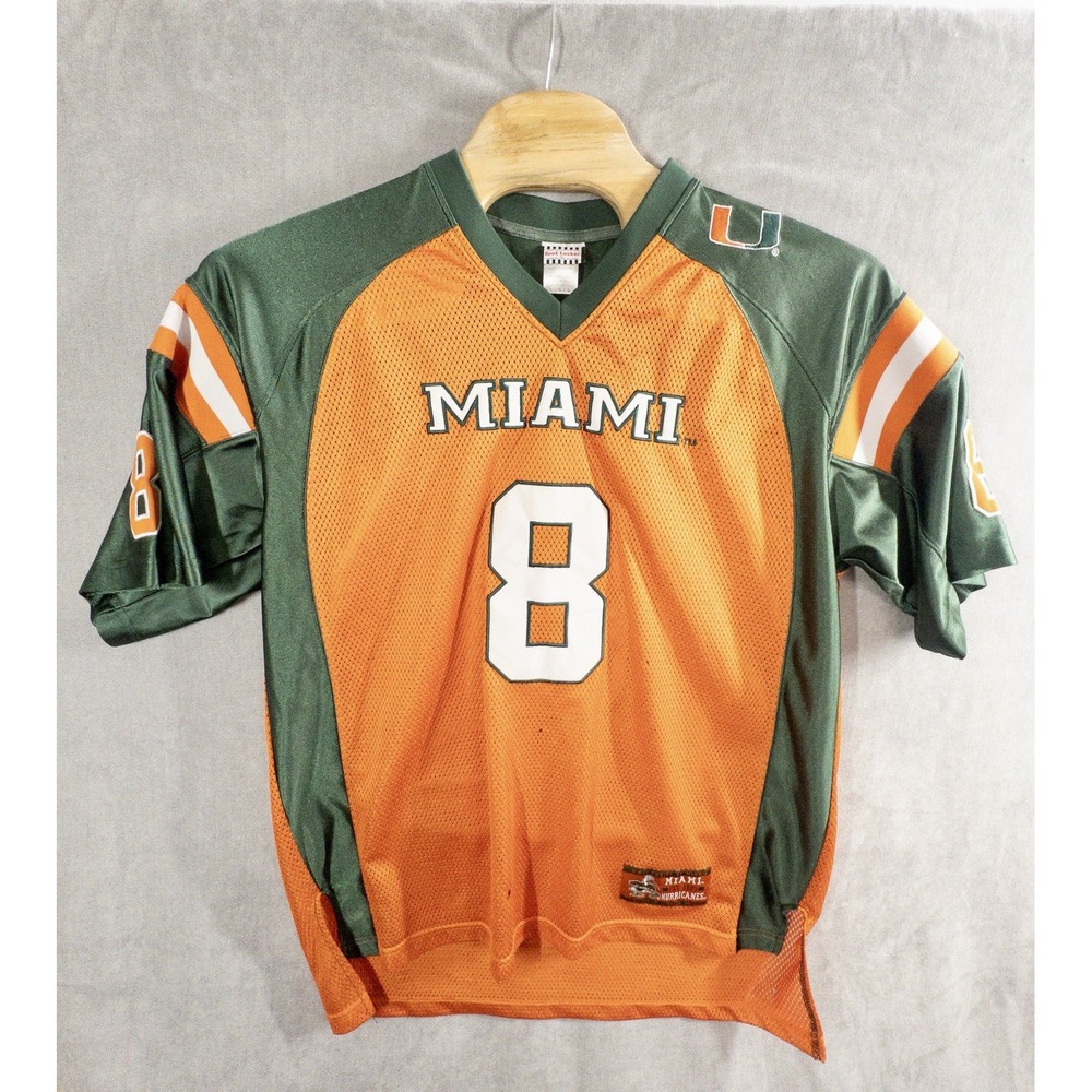 Vintage Miami Hurricanes Football Jersey Mens Large Foot Locker Exclusive *Read*